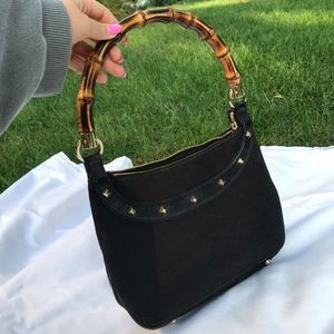 Authentic Gucci Anita Bamboo Handle Handbag